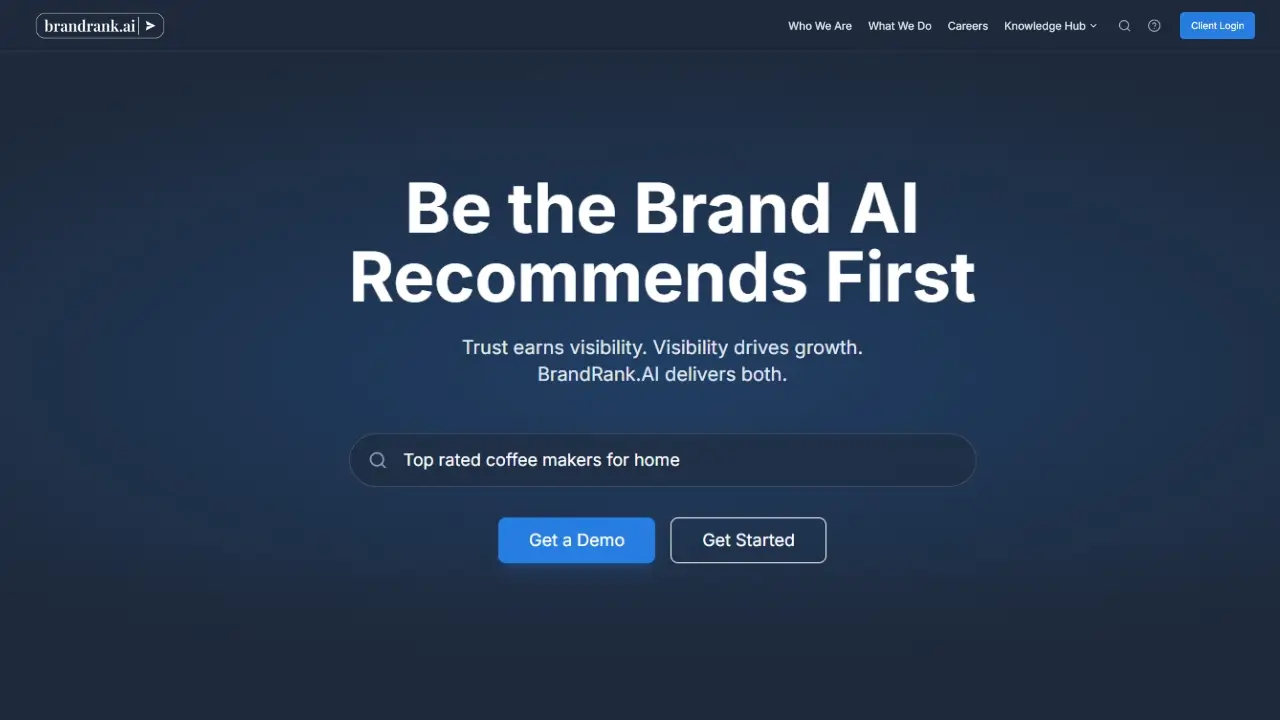 Brandrank Home page
