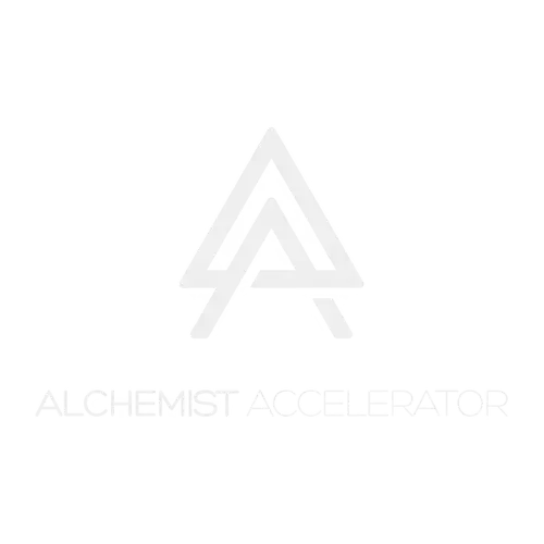 Alchemist Accelerator logo featuring a stylized letter A with the text Alchemist Accelerator below